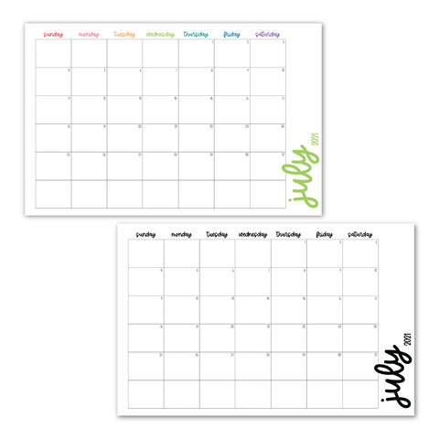 11x17 Monthly Desk & Wall Calendar – Limelife Planners
