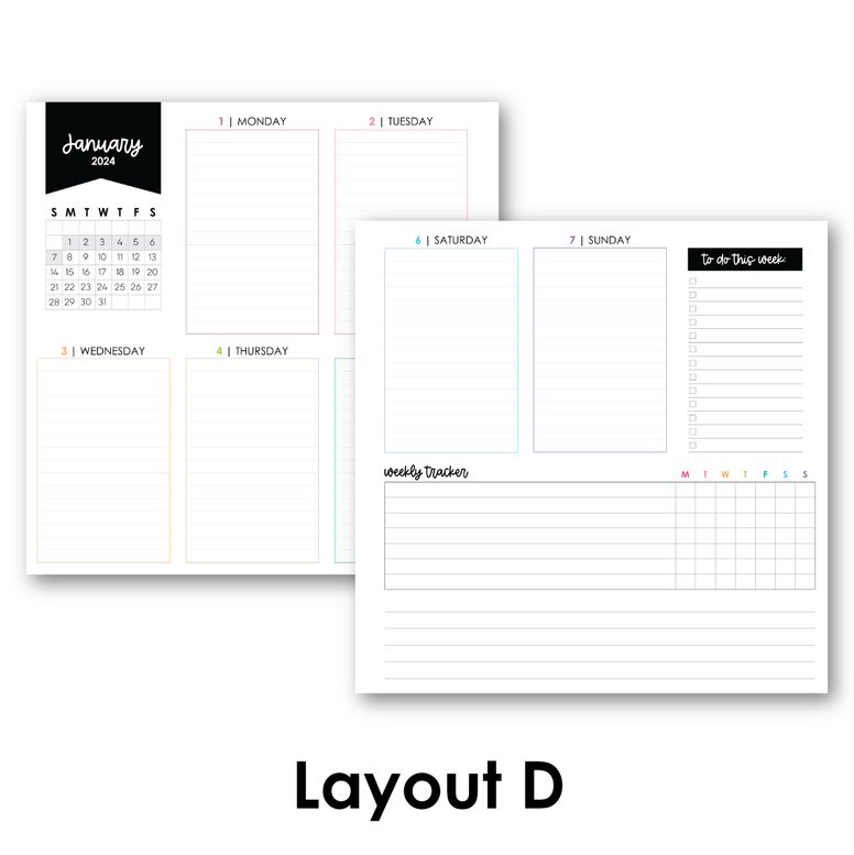 8x8 Weekly Planner Limelife Planners